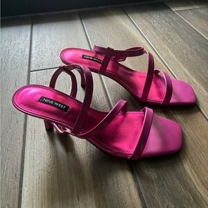 Nine West Fuchsia Strappy Heels